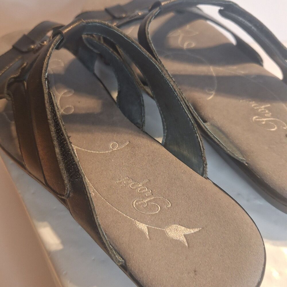Propet Black Leather Women's Sandals Size 11 - Picture 7 of 10